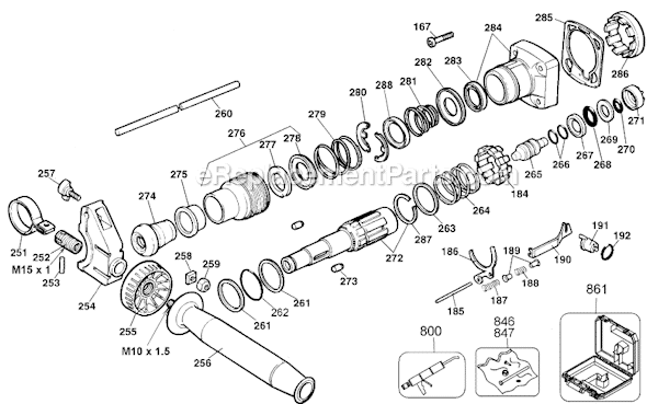 Page A Diagram and Parts List for 5099 Type 100 Black and Decker Hammer Drill